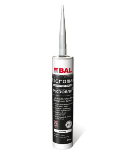 BAL Micromax Grout-Effect Silicone Sealant 310ml - Ebony