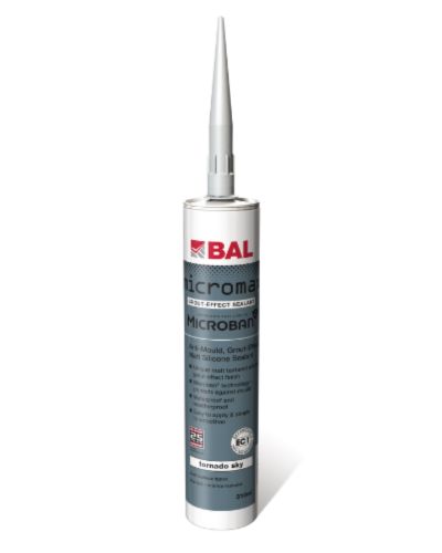 BAL Micromax Grout-Effect Silicone Sealant 310ml - Tornado Sky