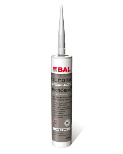 BAL Micromax Grout-Effect Silicone Sealant 310ml - Taupe Grey