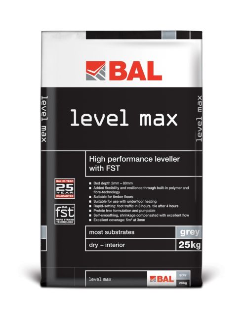 BAL Level Max Self Levelling Compound - Grey 25kg