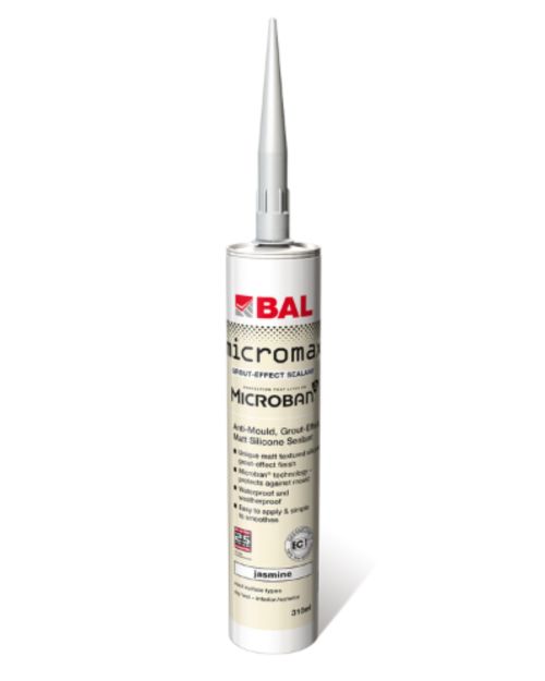 BAL Micromax Grout-Effect Silicone Sealant 310ml - Jasmine