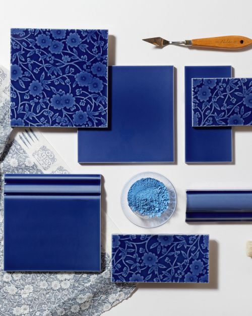 Burleigh Calico Décor Cobalt - 152 x 152mm