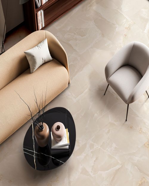 Cavella Onyx Ivory Floor - 595 x 595mm