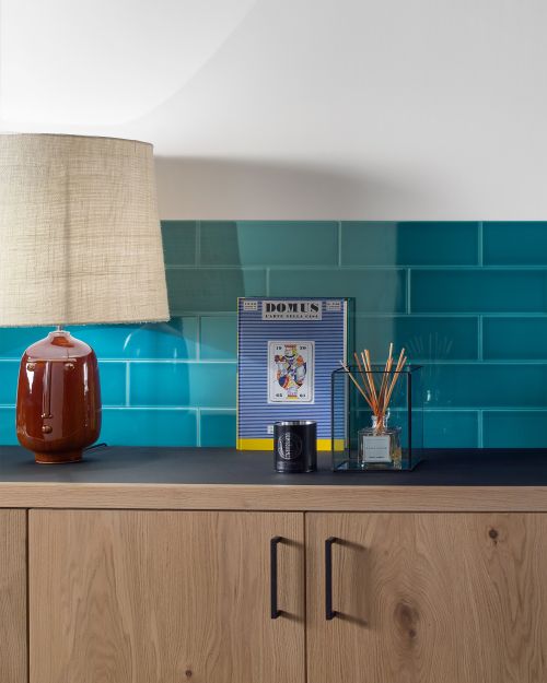 Evoke Teal Gloss - 300 x 100mm