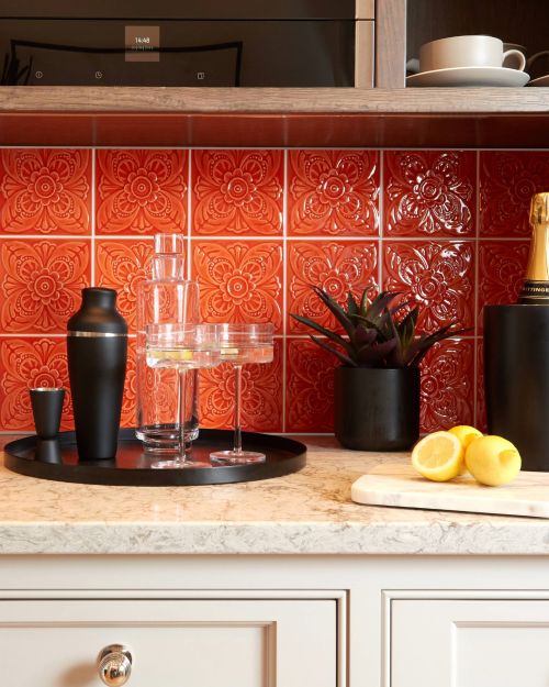 Signature Leeds Tangerine - 152 x 152mm