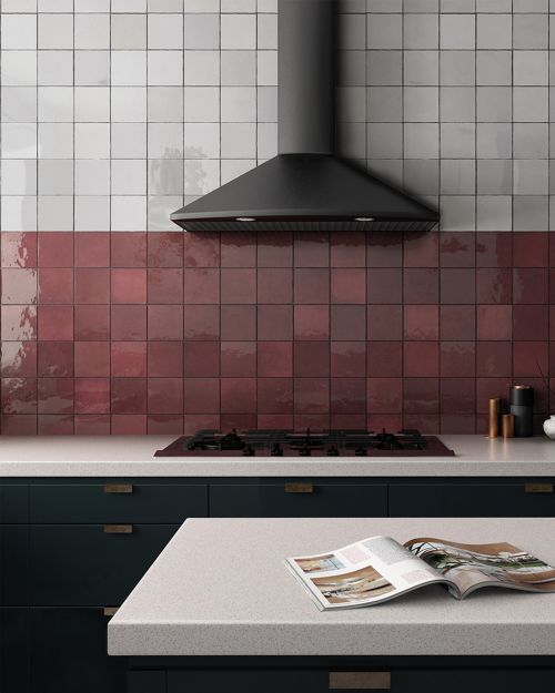Maison Burgundy - 132 x 132mm
