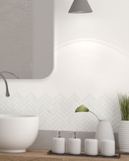 Monterey Herringbone Mosaics - 320 x 285mm