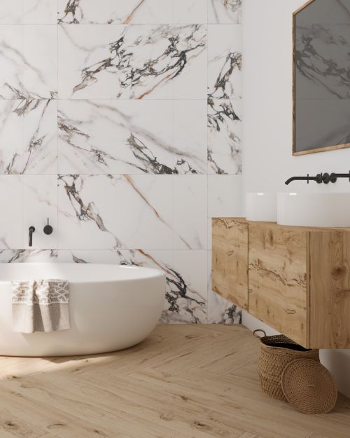 Valmora White Satin Matt - 1200 x 60mm
