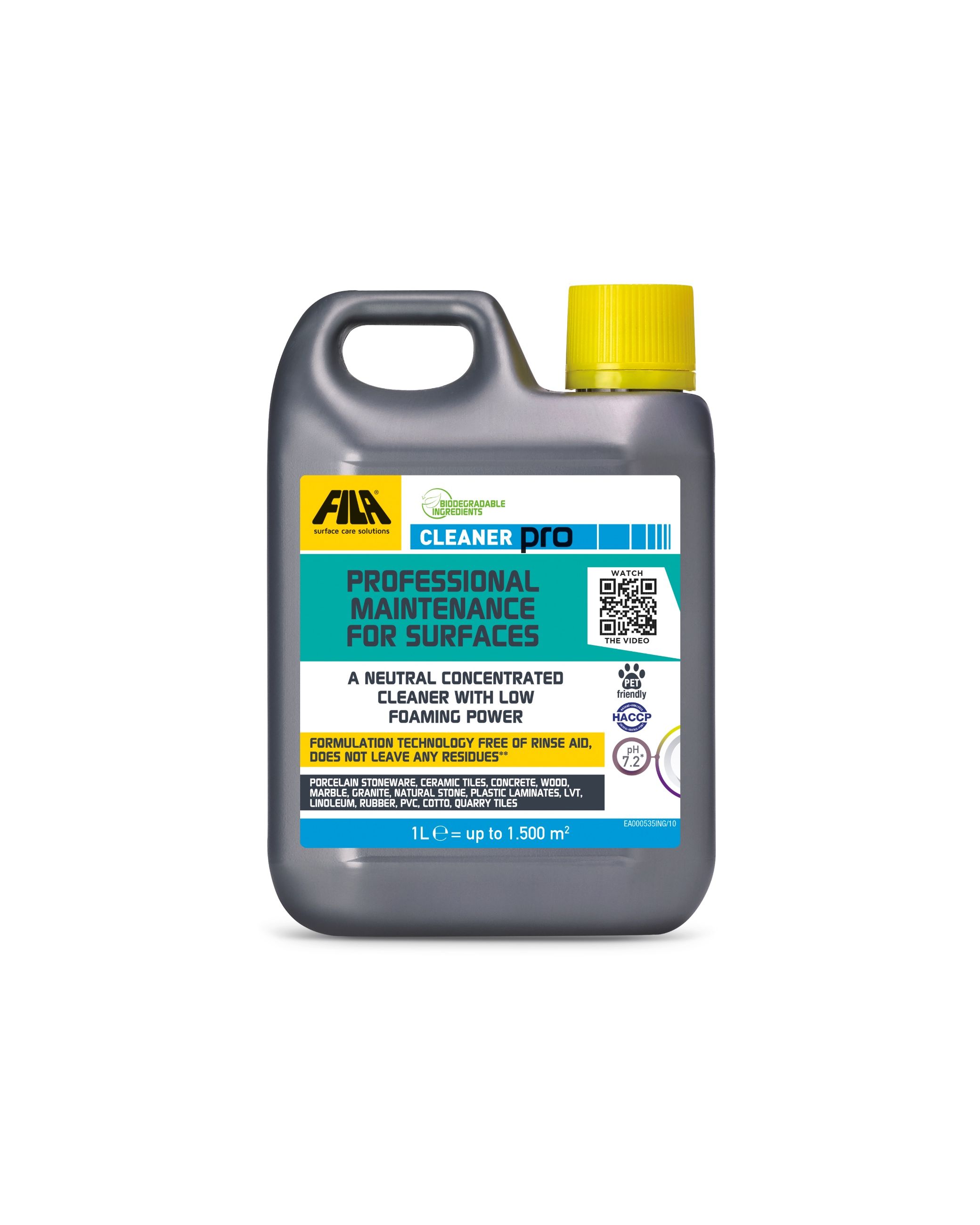 FILA Cleaner Pro Professional Maintenance Tile & Stone Cleaner - 1 Litre