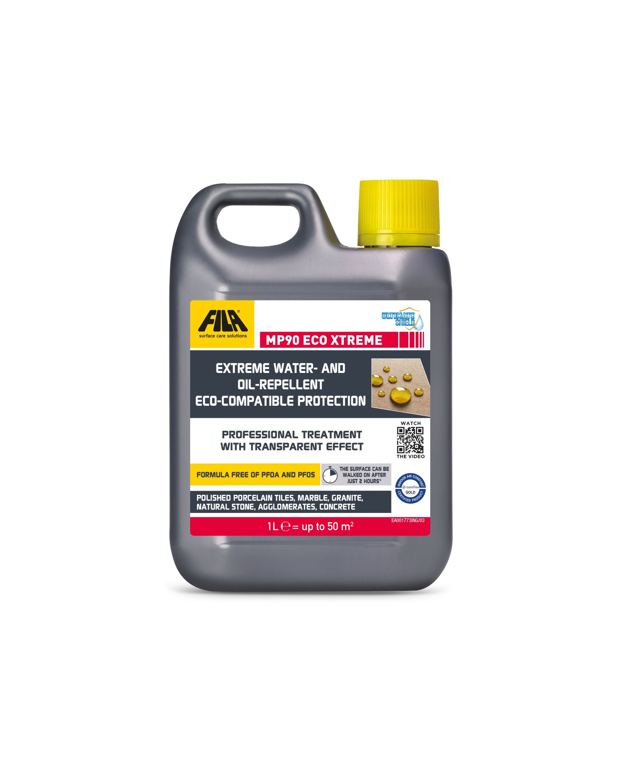 FILA MP90 Eco Xtreme Professional Water & Oil Stain-Proofing Repellent Eco-Friendly Protector - 1 Litre