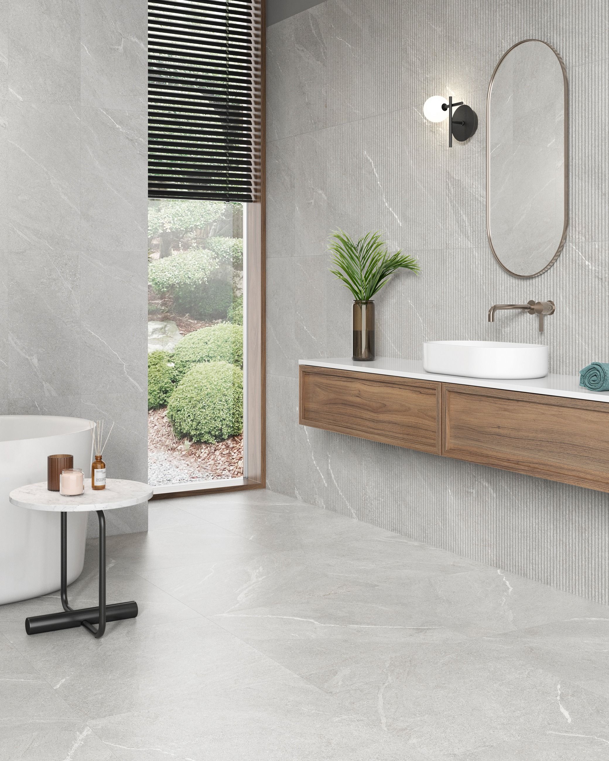 Tribeca Ash Matt Porcelain - 595 x 295mm