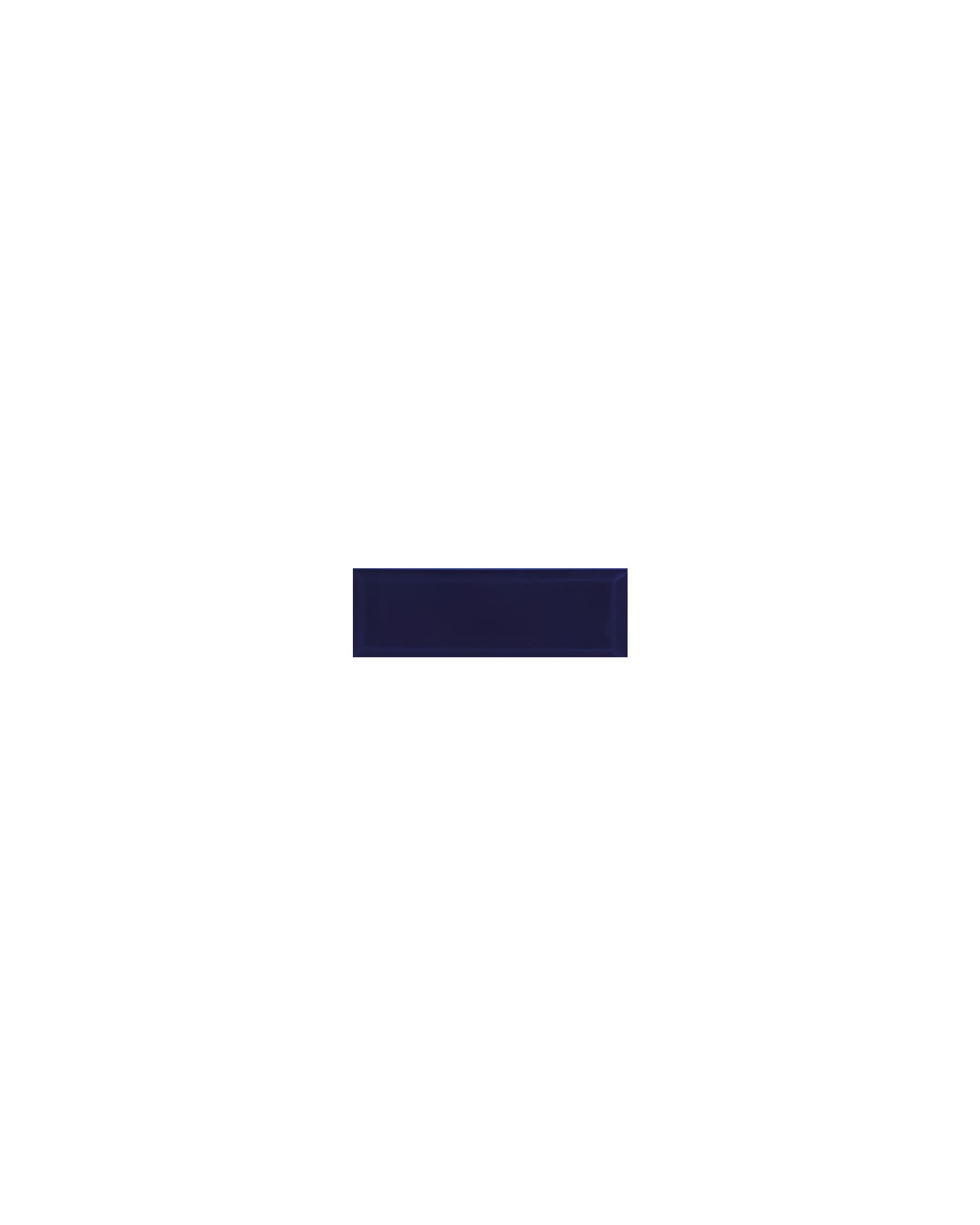 Metro Bevel Blue Gloss - 300 x 100mm