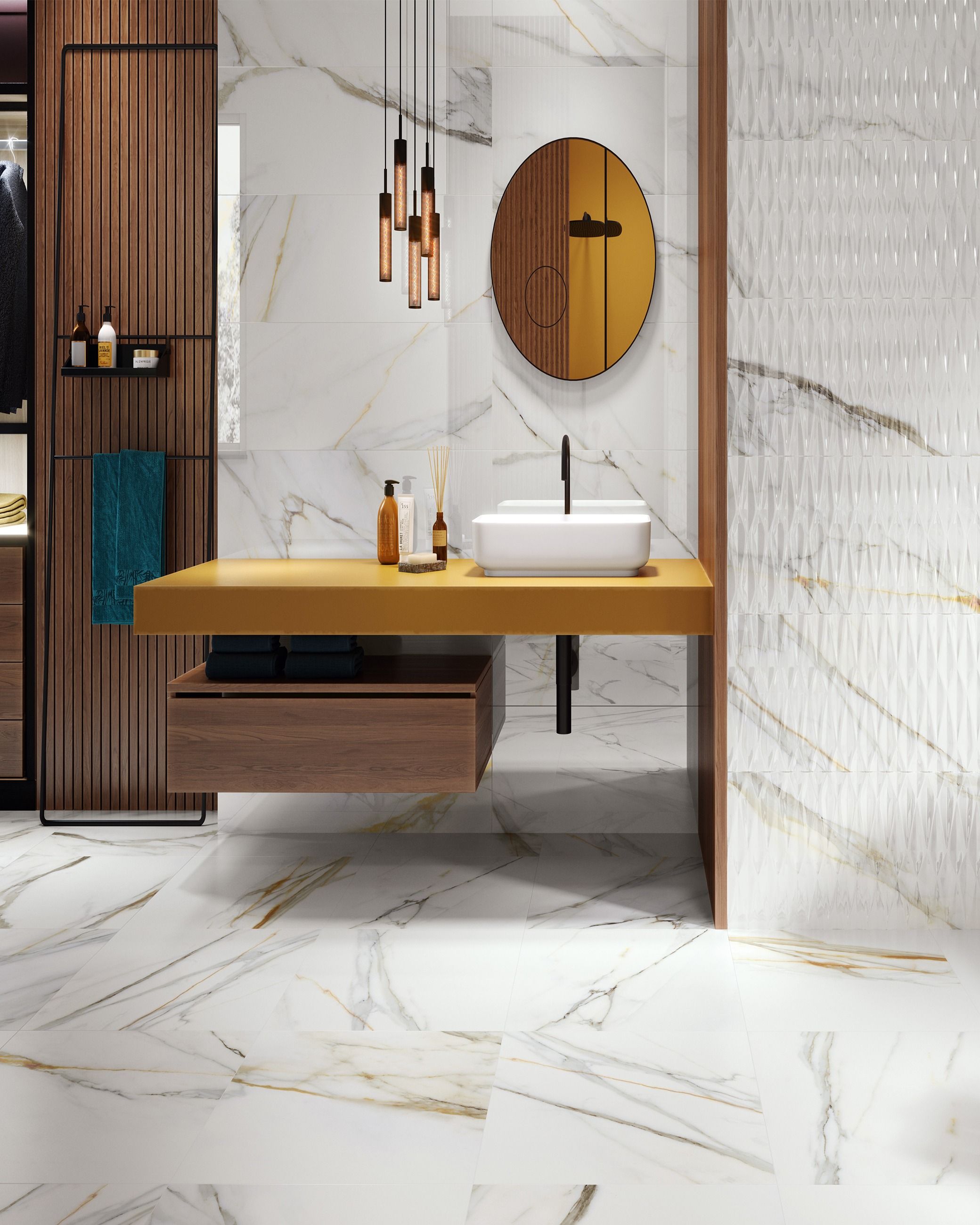 Carina Gold Décor Wall - 1000 x 316mm