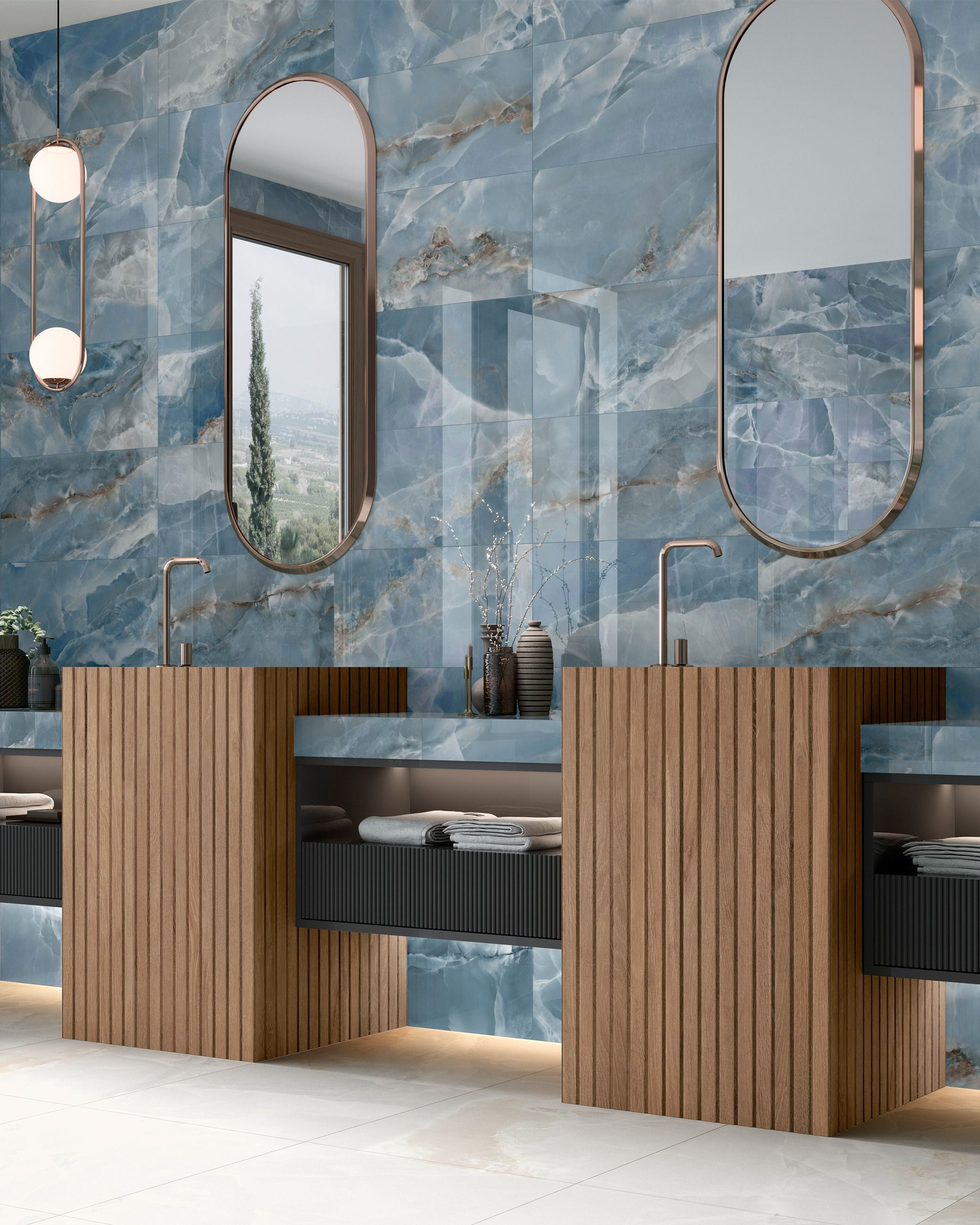 Cavella Onyx Blue - 595 x 295mm
