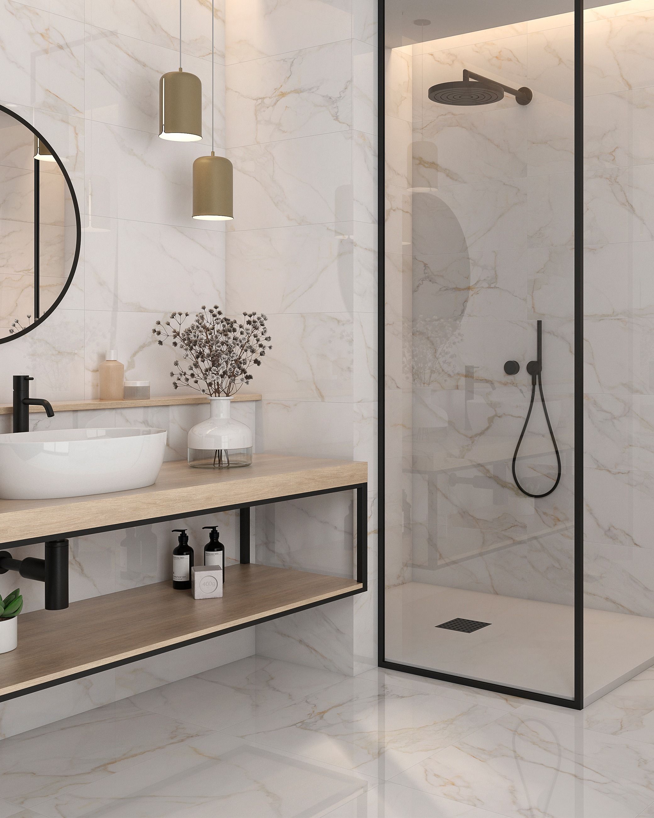 Montana Carrara Gold Polished - 600 x 600mm