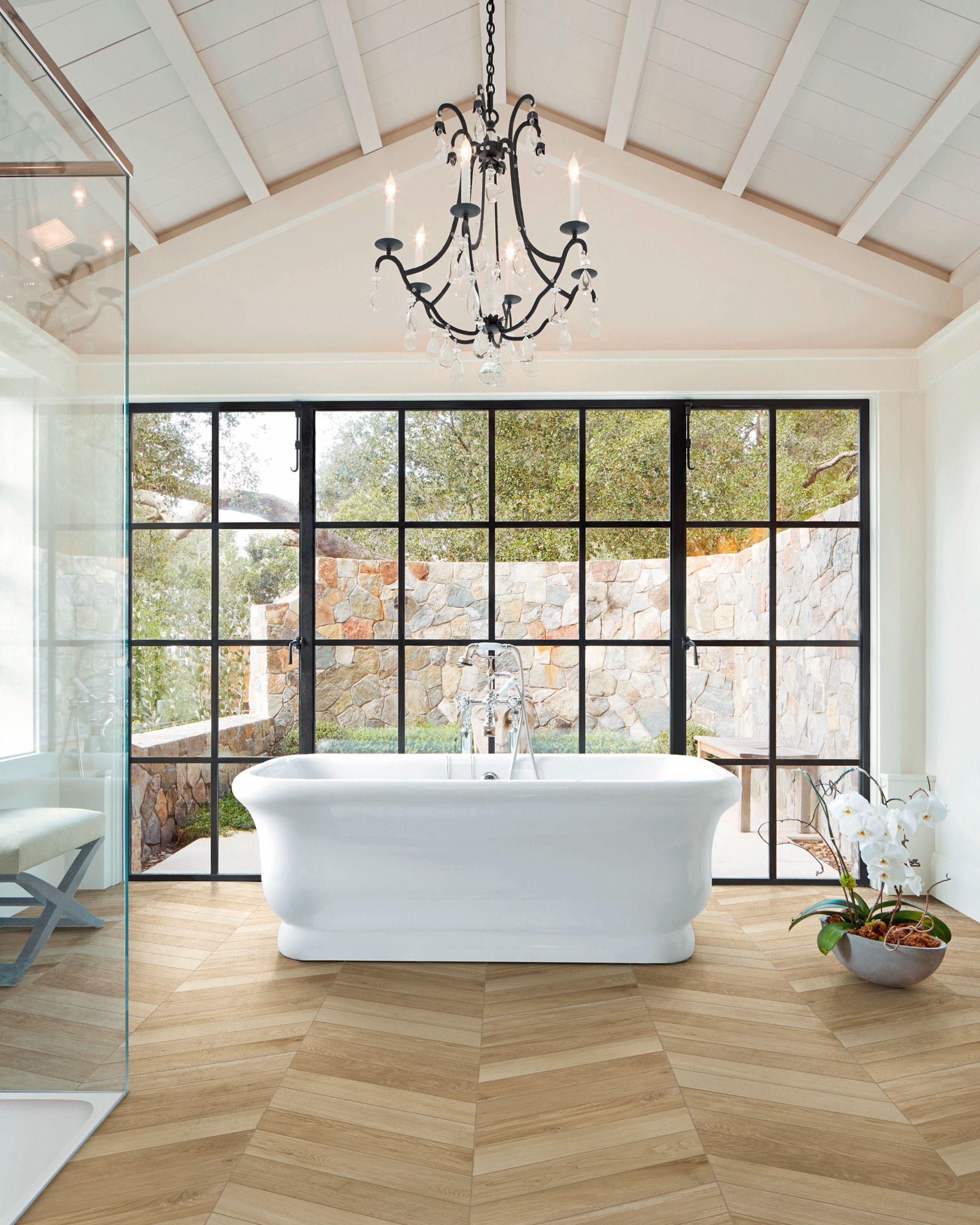 Chev Wood Neutral - 540 x 110mm