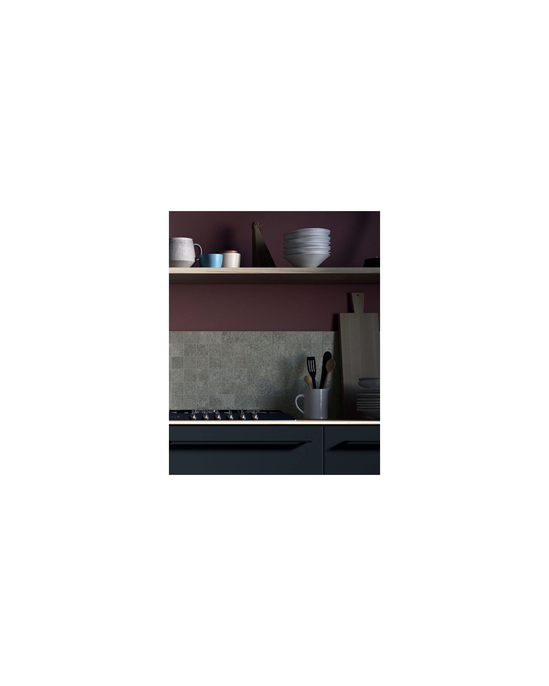 Dura Quartz Mosaic Ice Grey - 300x300mm