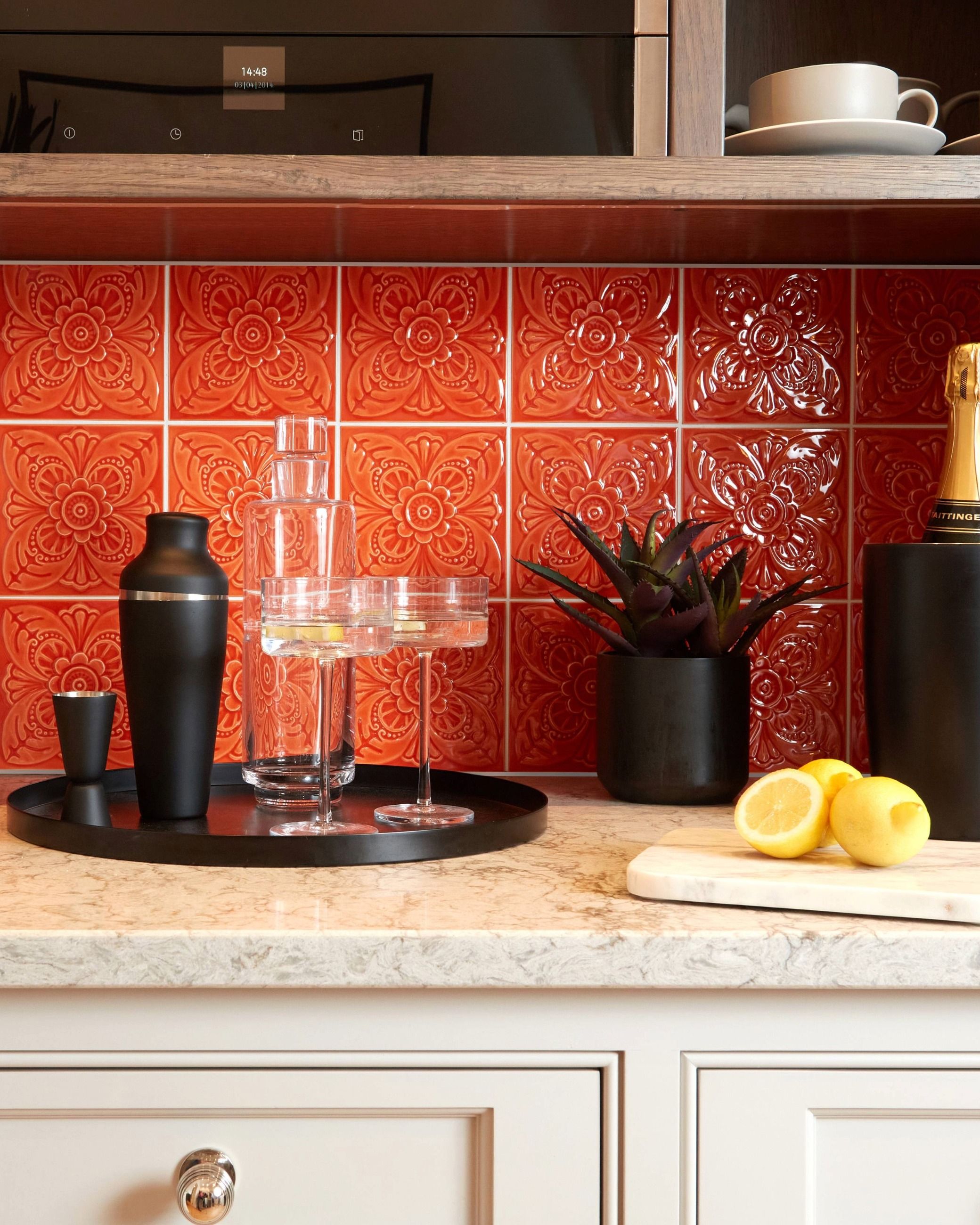 Signature Leeds Tangerine - 152 x 152mm