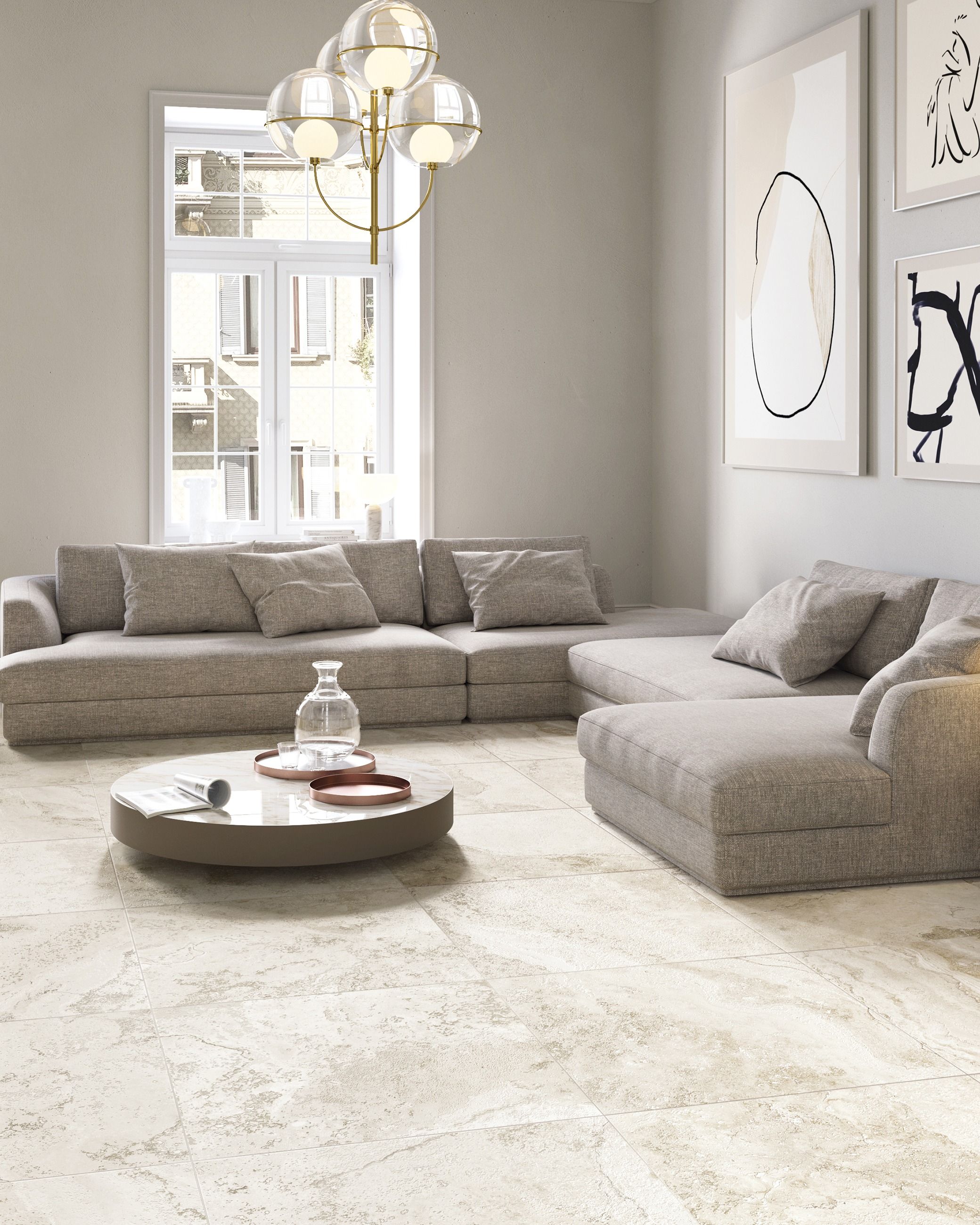 Manor Stone White - 800 x 800mm