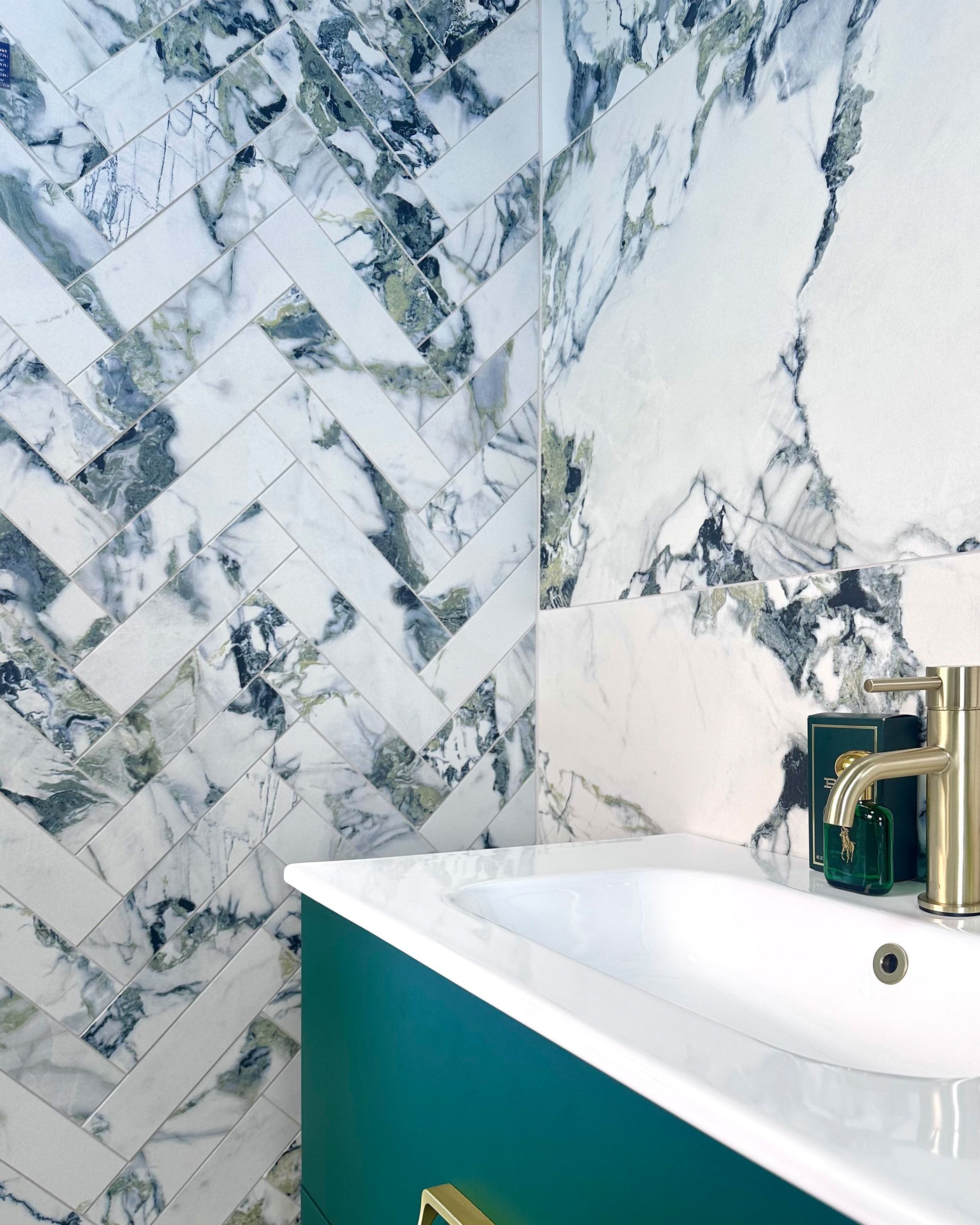 Revere Marble Jade Brick - 300 x 75mm