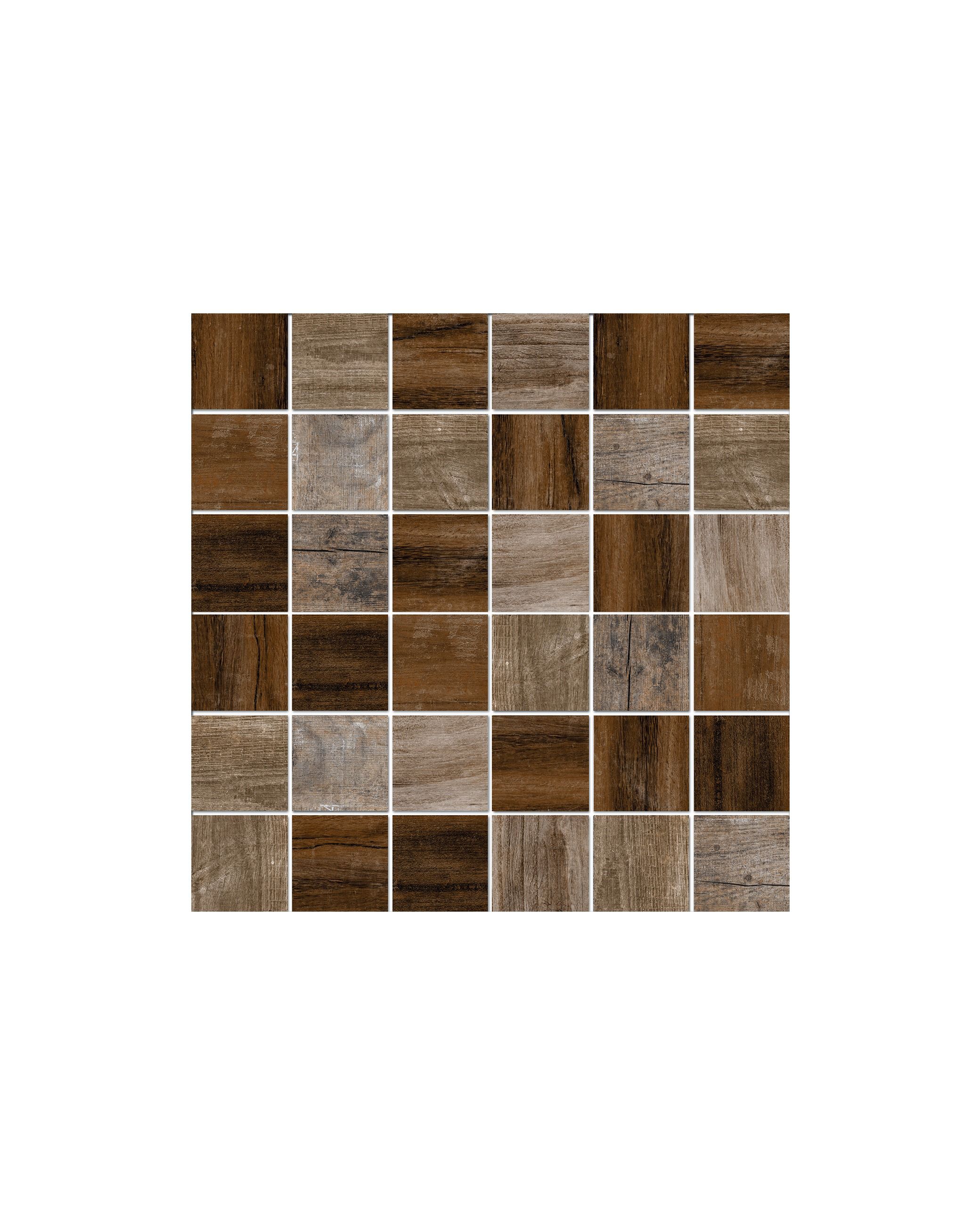 Vintage Plank Country Mosaic - 300 x 300mm