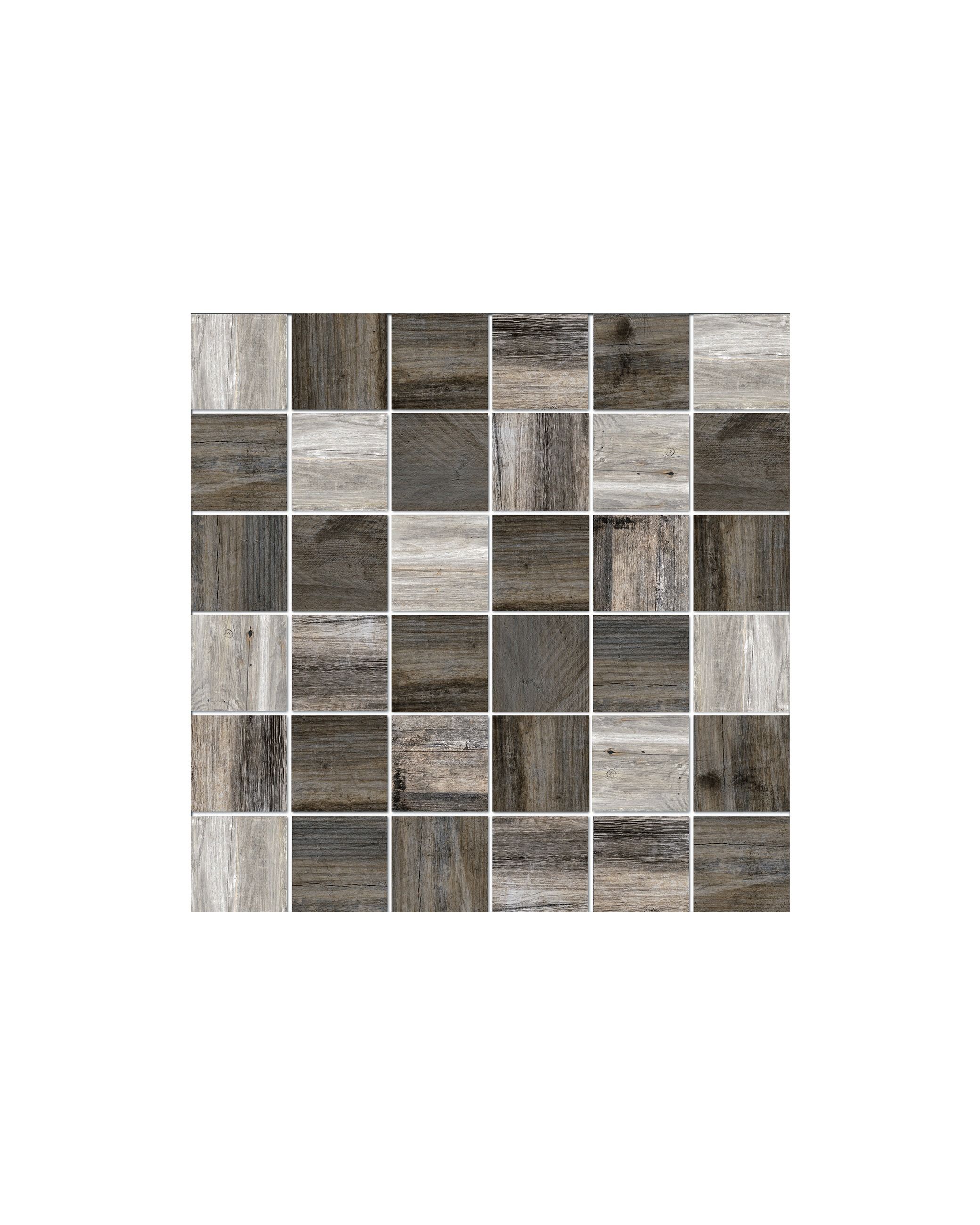 Vintage Plank Deep Mosaic - 300 x 300mm