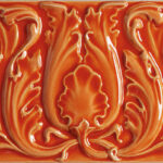 Acanthus Décor Tangerine - 228 x 152mm